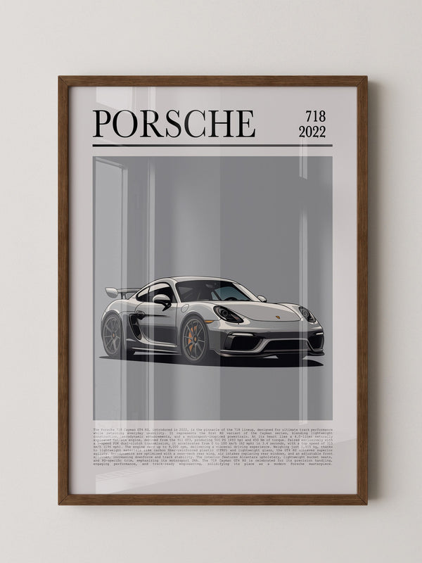 Porsche Cayman 718 Illustration