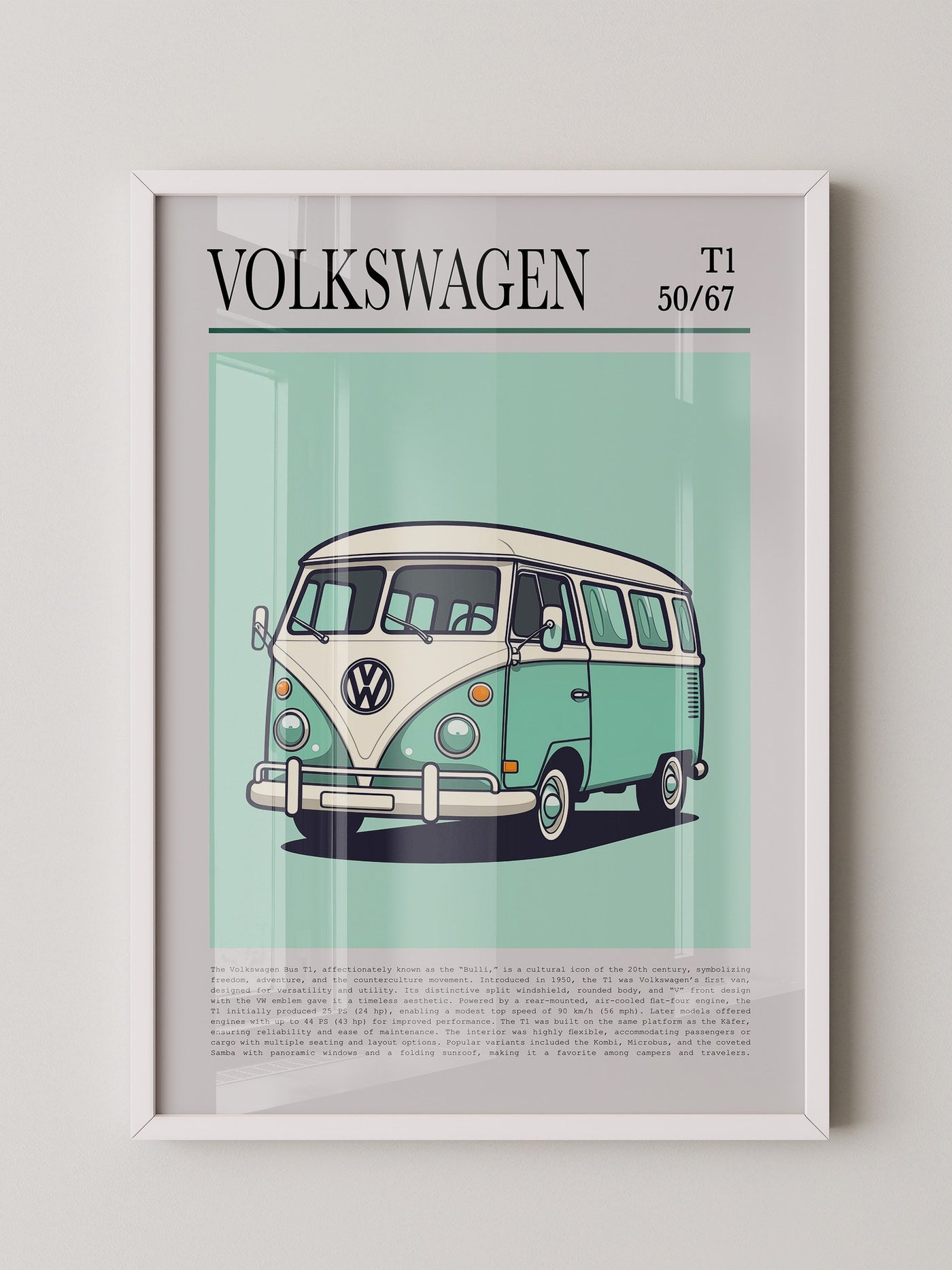 VW Bulli Illustration Retro