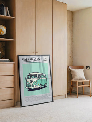 VW Bulli Illustration Retro