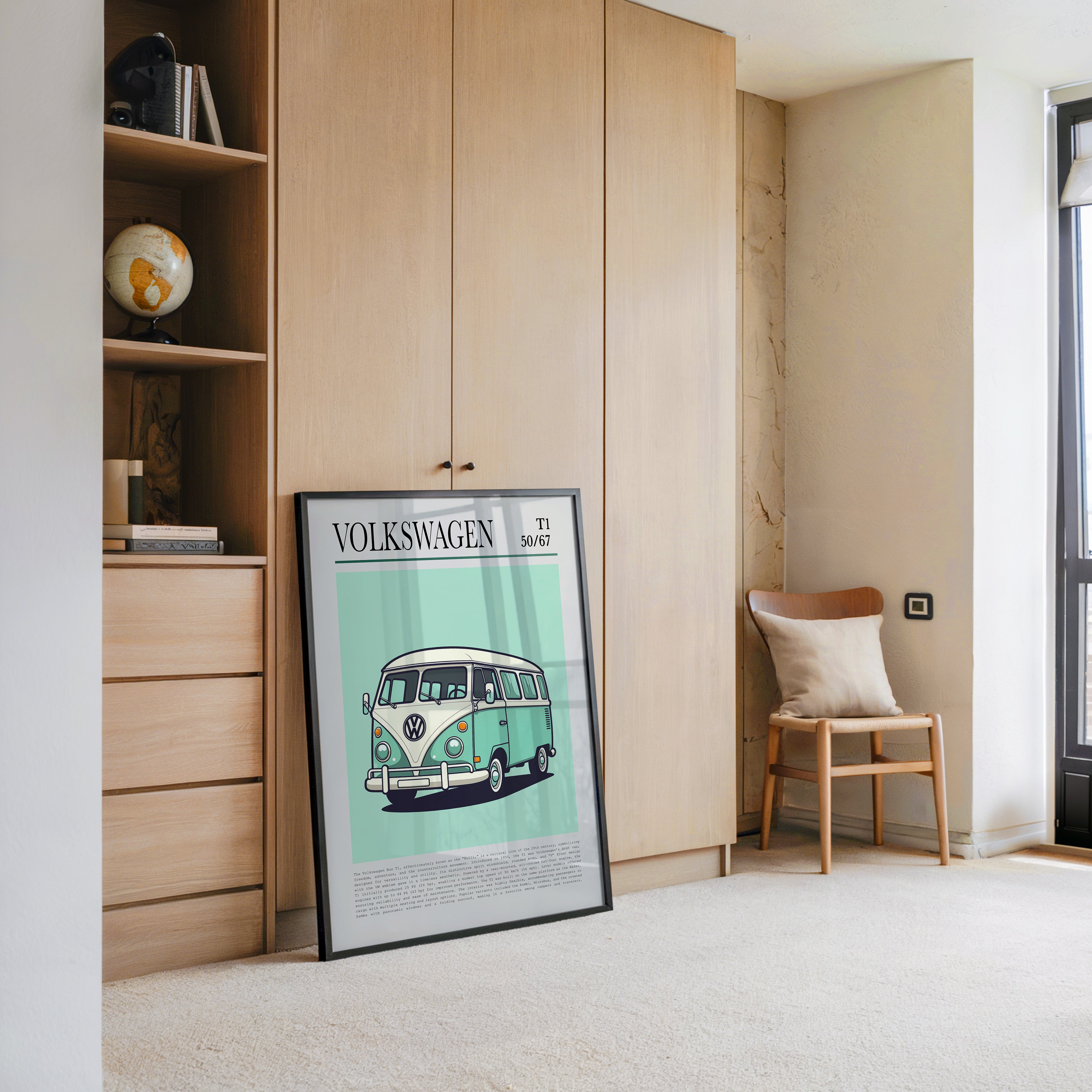 VW Bulli Illustration Retro