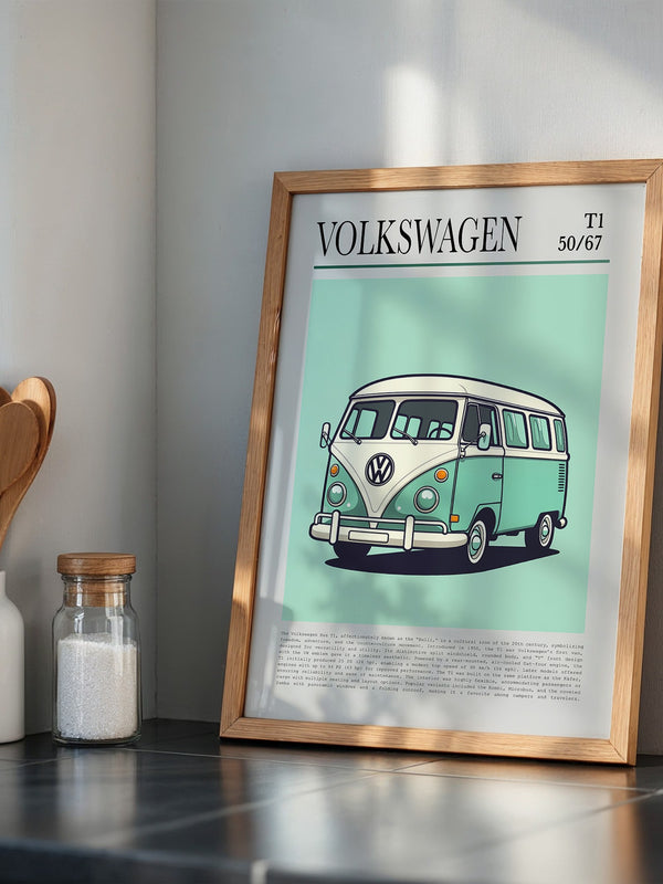 VW Bulli Illustration Retro