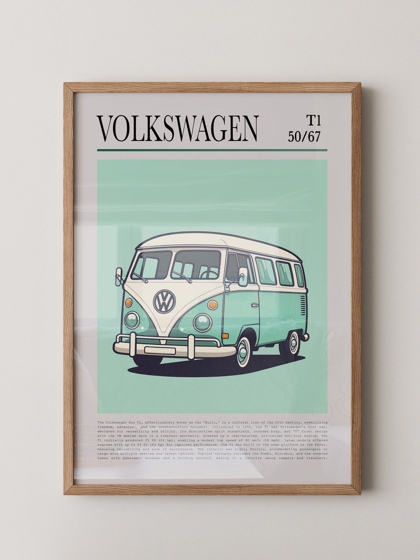 VW Bulli Illustration Retro