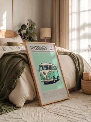 VW Bulli Illustration Retro