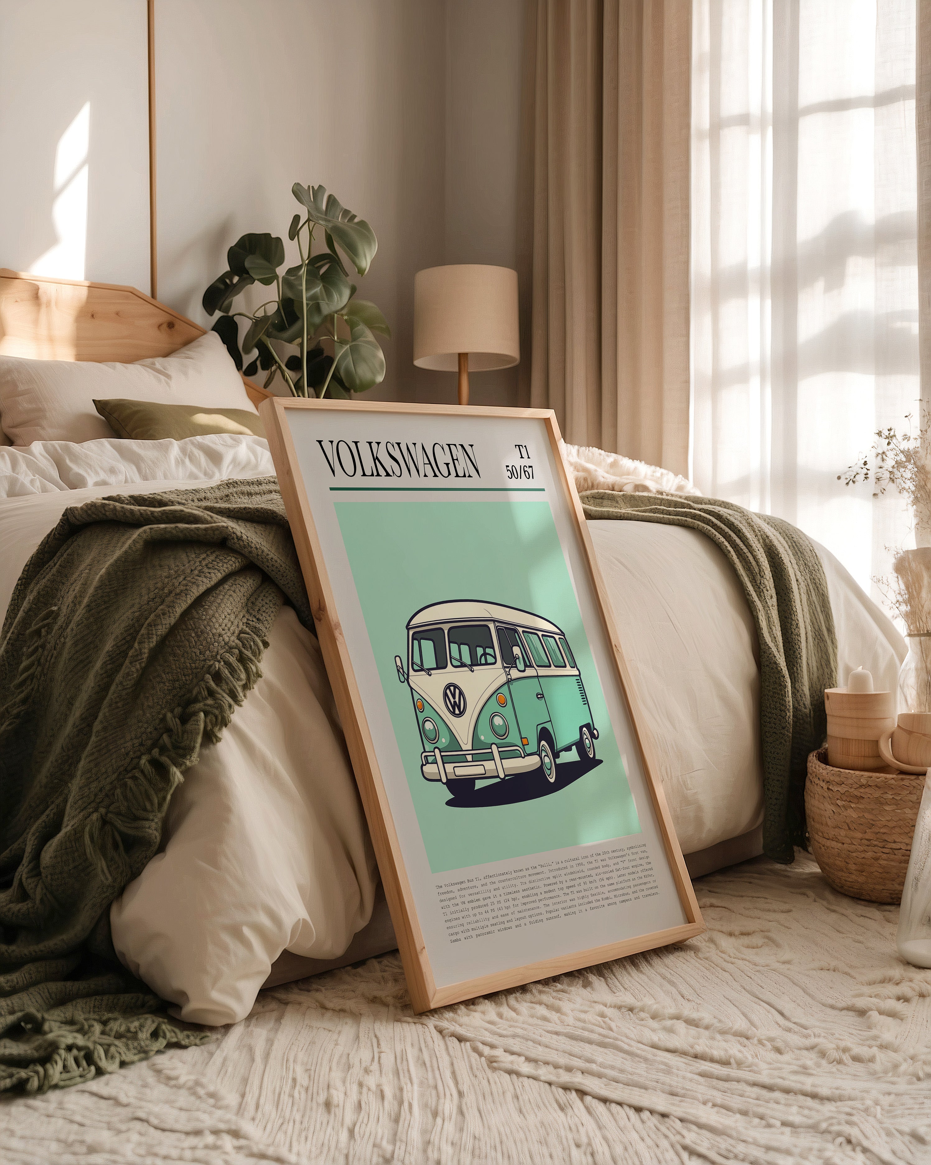 VW Bulli Illustration Retro