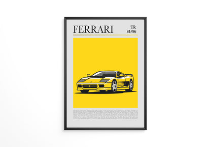 Ferrari Testarossa Gelb Retro