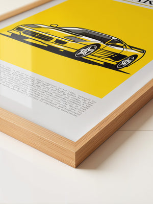 Ferrari Testarossa Gelb Retro