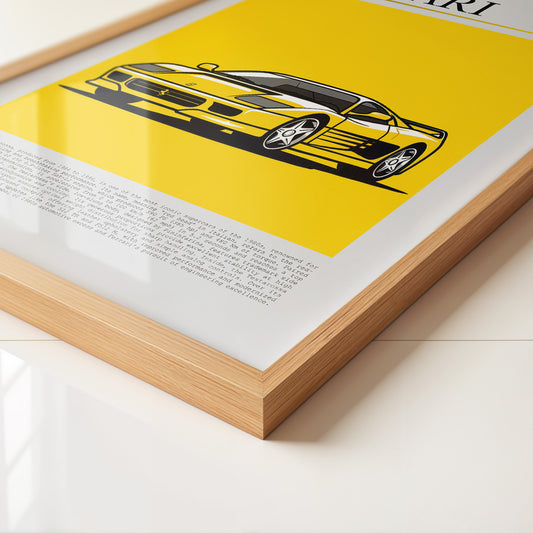 Ferrari Testarossa Gelb Retro