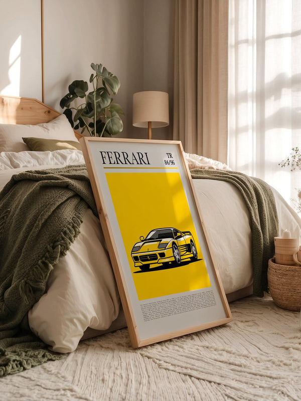 Ferrari Testarossa Gelb Retro