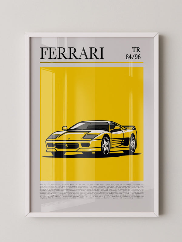 Ferrari Testarossa Gelb Retro