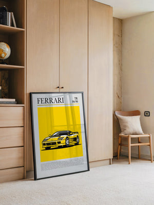Ferrari Testarossa Gelb Retro