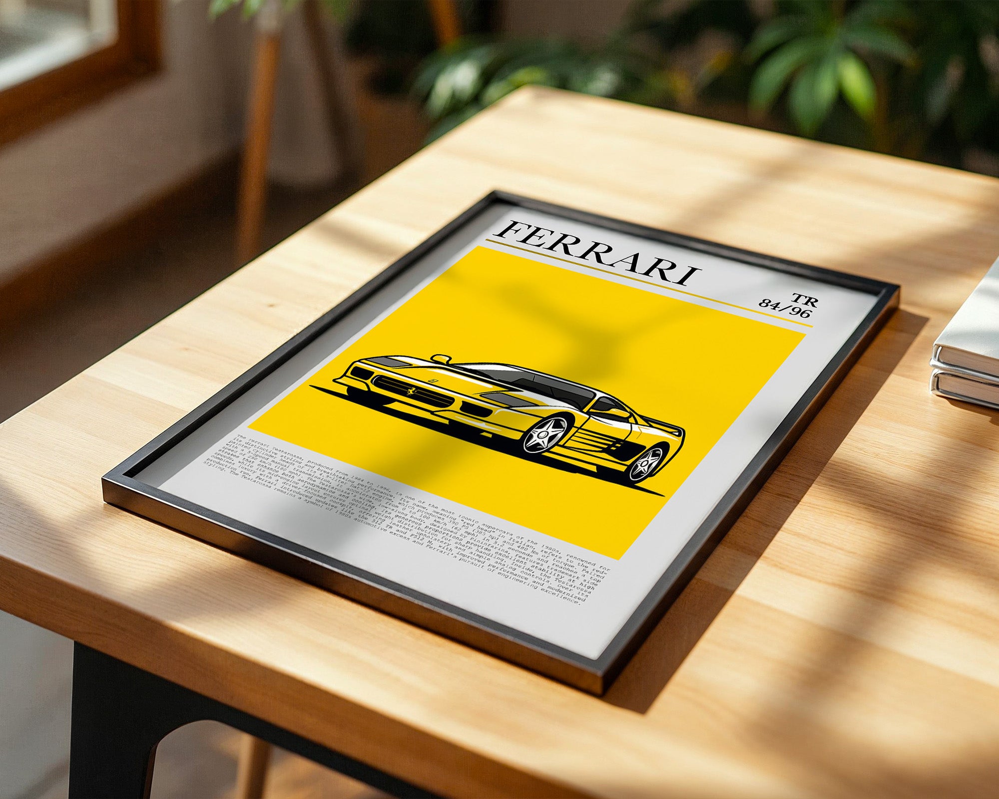 Ferrari Testarossa Gelb Retro