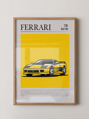 Ferrari Testarossa Gelb Retro