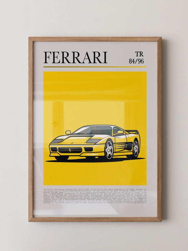 Ferrari Testarossa Gelb Retro