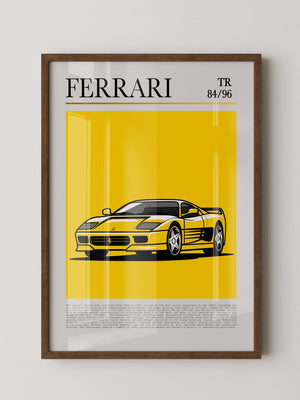 Ferrari Testarossa Gelb Retro
