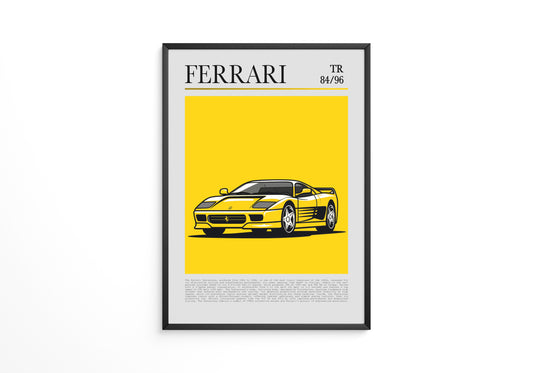 Ferrari Testarossa Gelb Retro