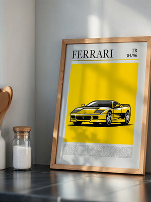 Ferrari Testarossa Gelb Retro