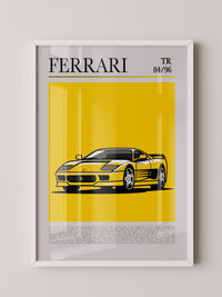 Ferrari Testarossa Gelb Retro
