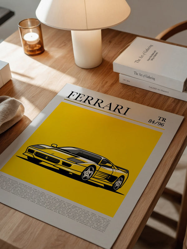 Ferrari Testarossa Gelb Retro