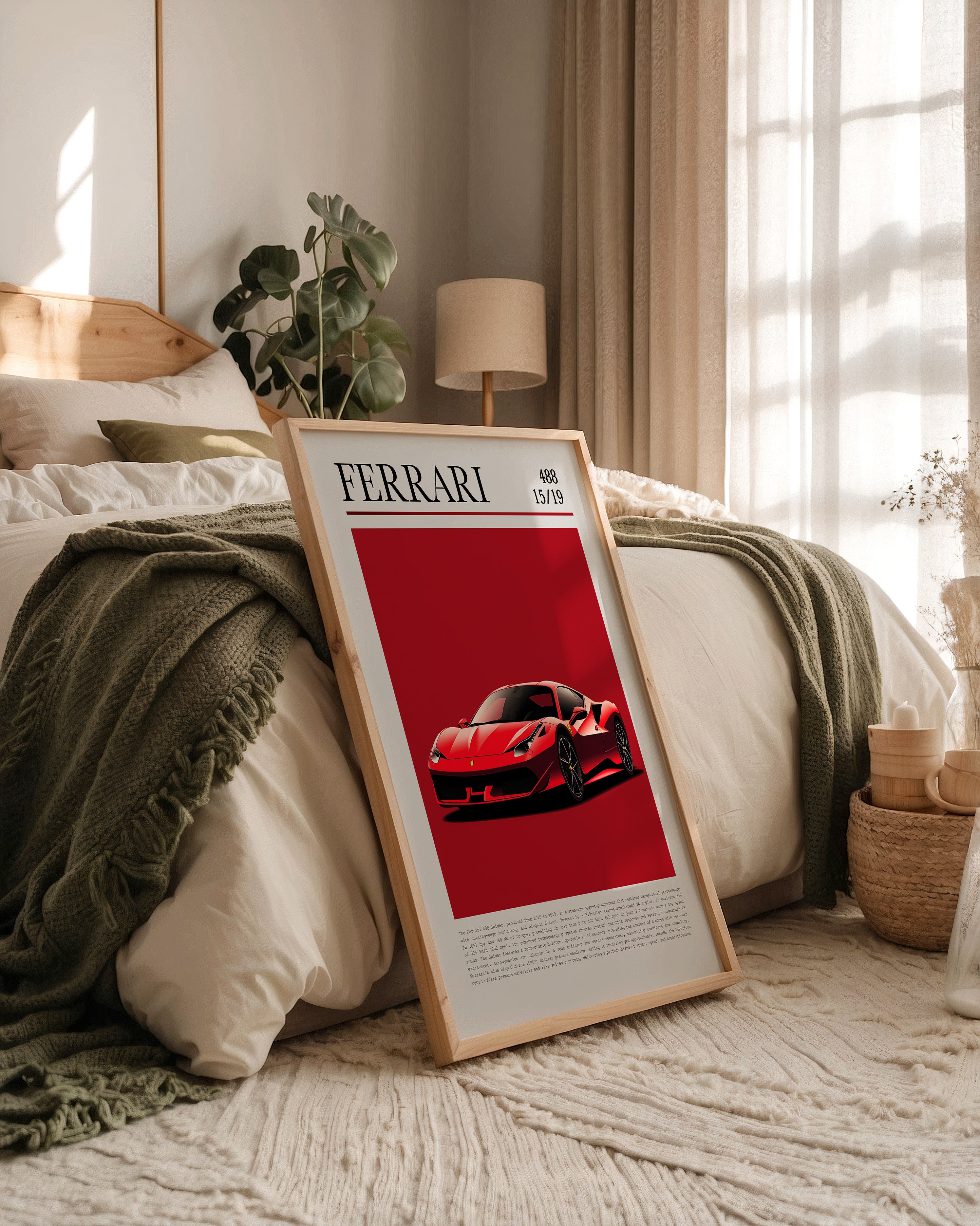 Ferrari 488 Rot Pop-Art
