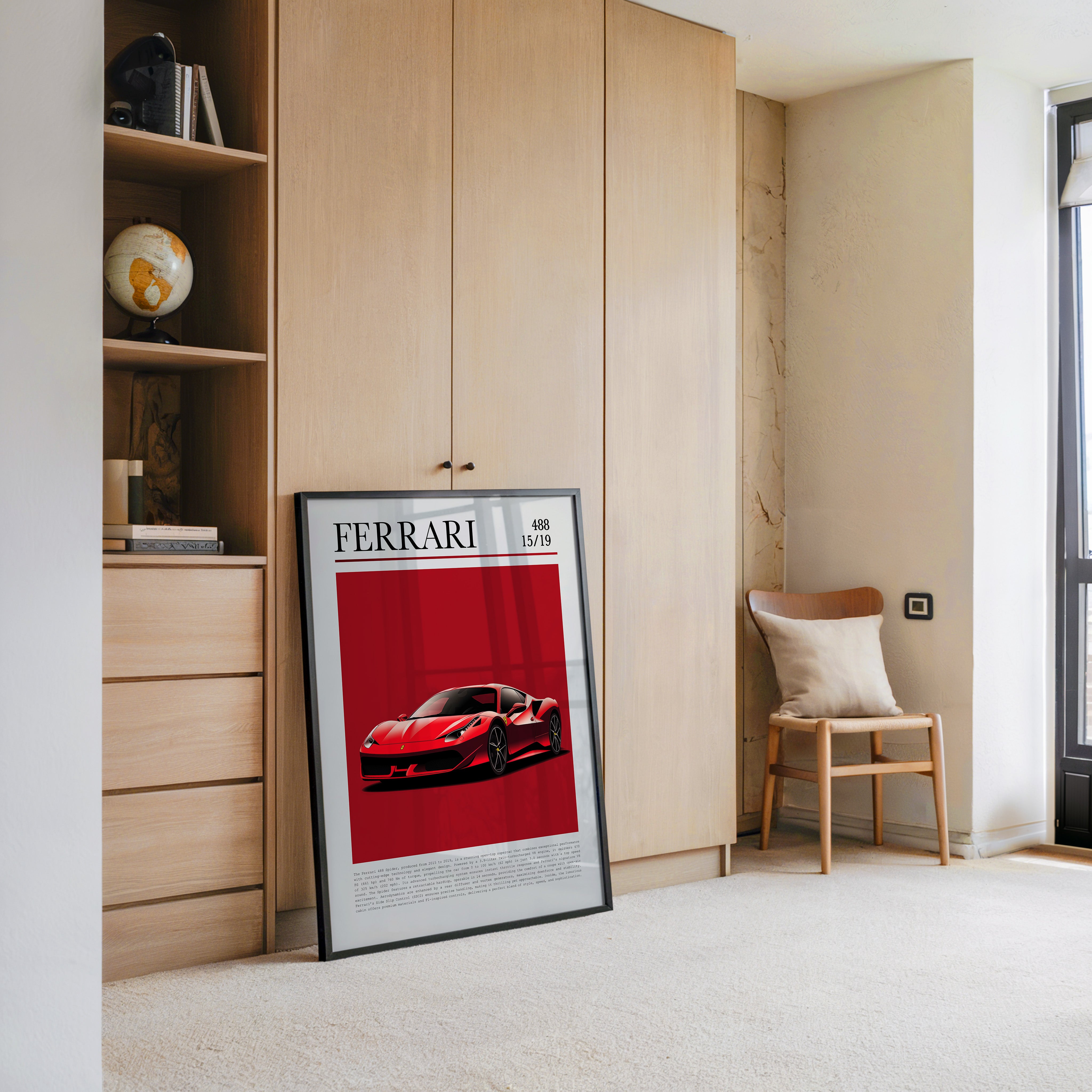 Ferrari 488 Rot Pop-Art