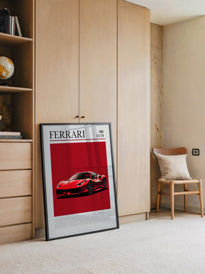 Ferrari 488 Rot Pop-Art