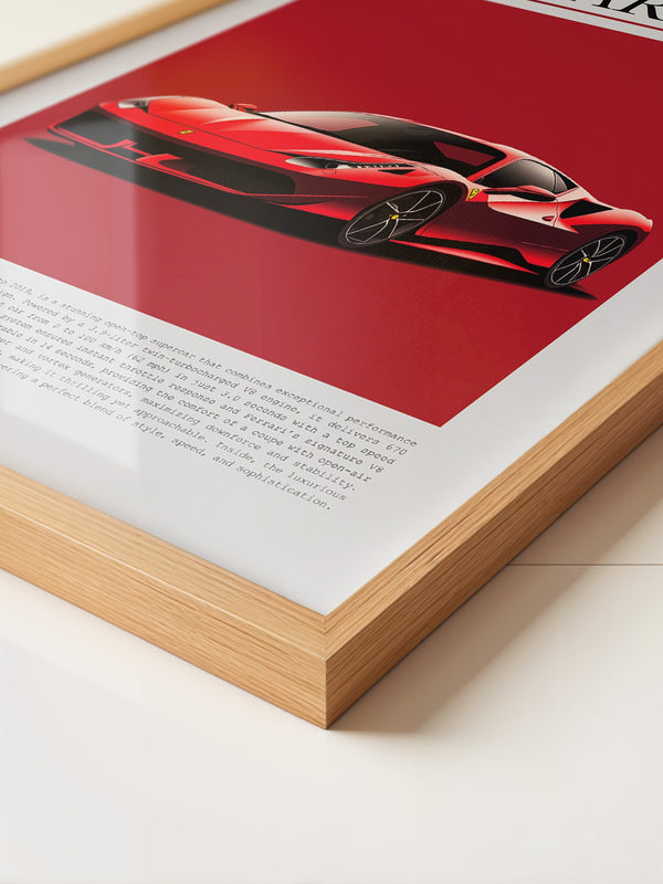 Ferrari 488 Rot Pop-Art