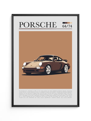 Porsche 911 Braun Retro