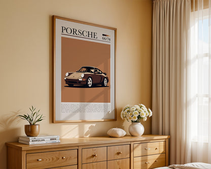 Porsche 911 Braun Retro
