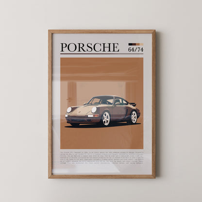 Porsche 911 Braun Retro