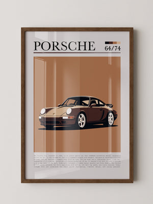 Porsche 911 Braun Retro