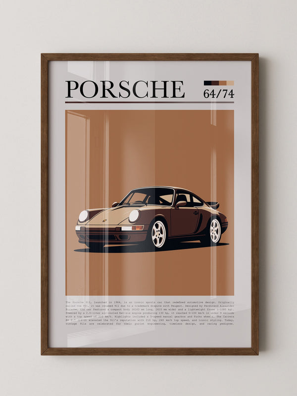 Porsche 911 Braun Retro