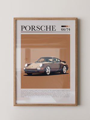 Porsche 911 Braun Retro