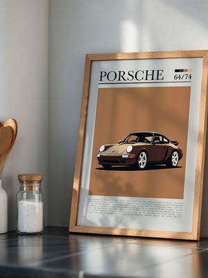 Porsche 911 Braun Retro