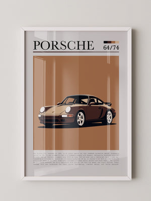 Porsche 911 Braun Retro