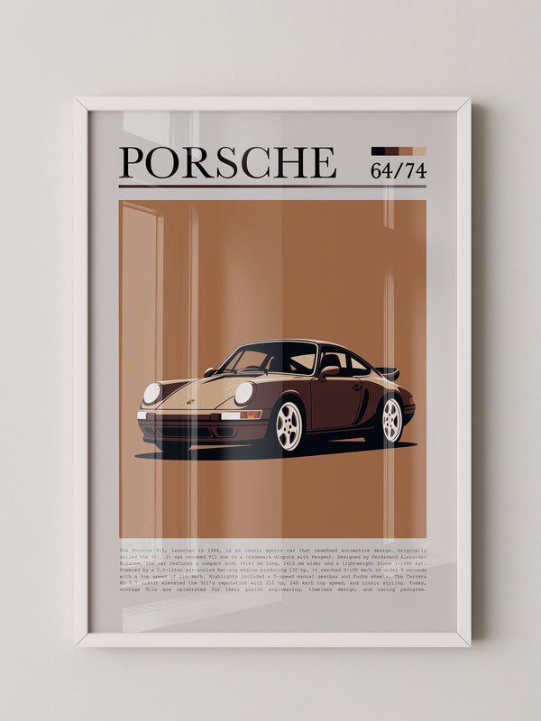 Porsche 911 Braun Retro