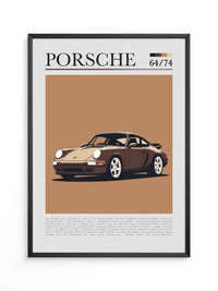 Porsche 911 Braun Retro