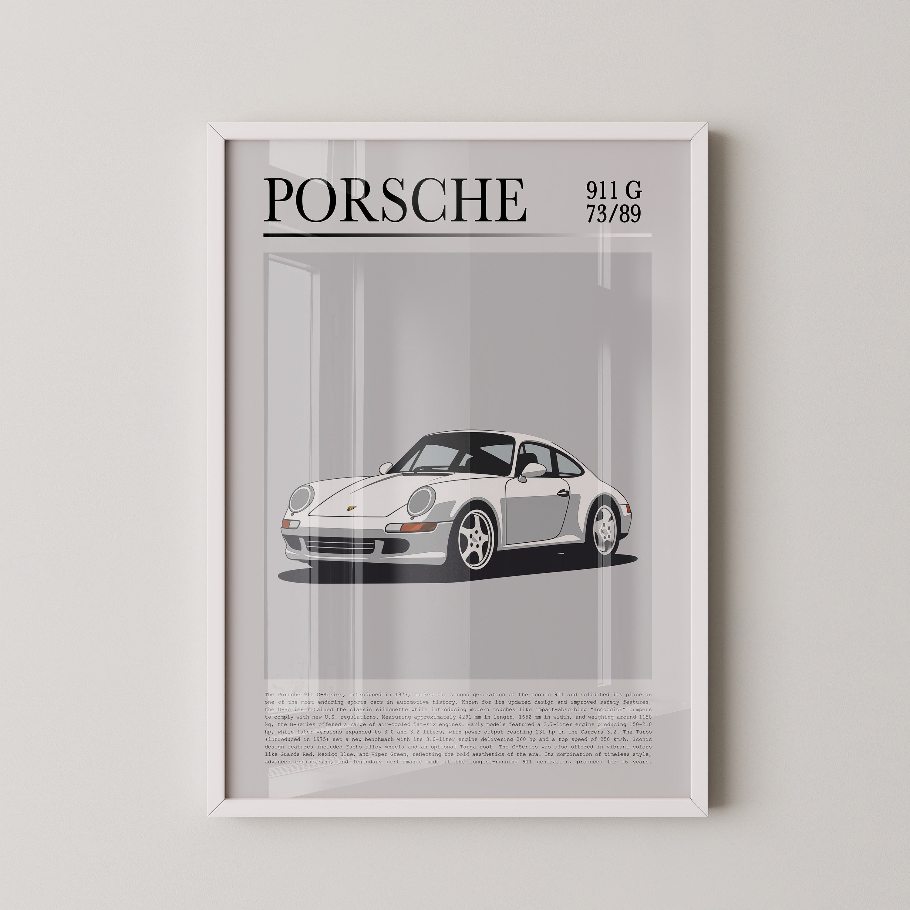 Porsche 911 G klassisch weiß