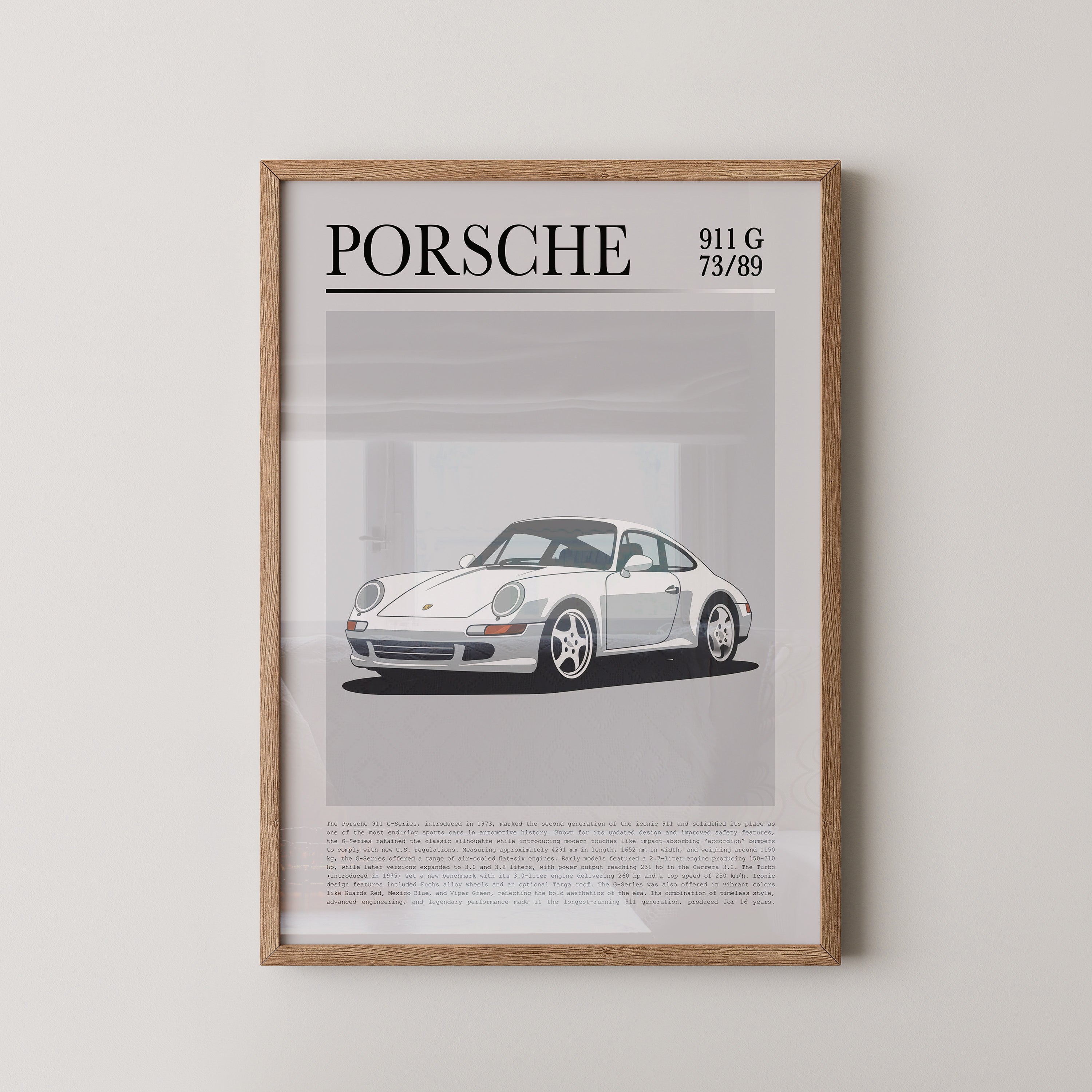 Porsche 911 G klassisch weiß