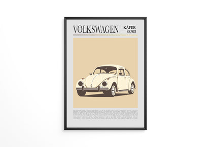 VW Käfer Retrostil Beige
