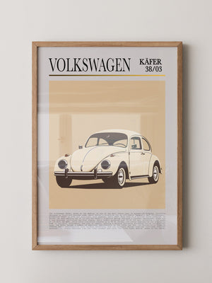 VW Käfer Retrostil Beige