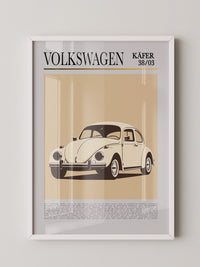 VW Käfer Retrostil Beige