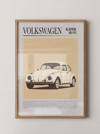 VW Käfer Retrostil Beige