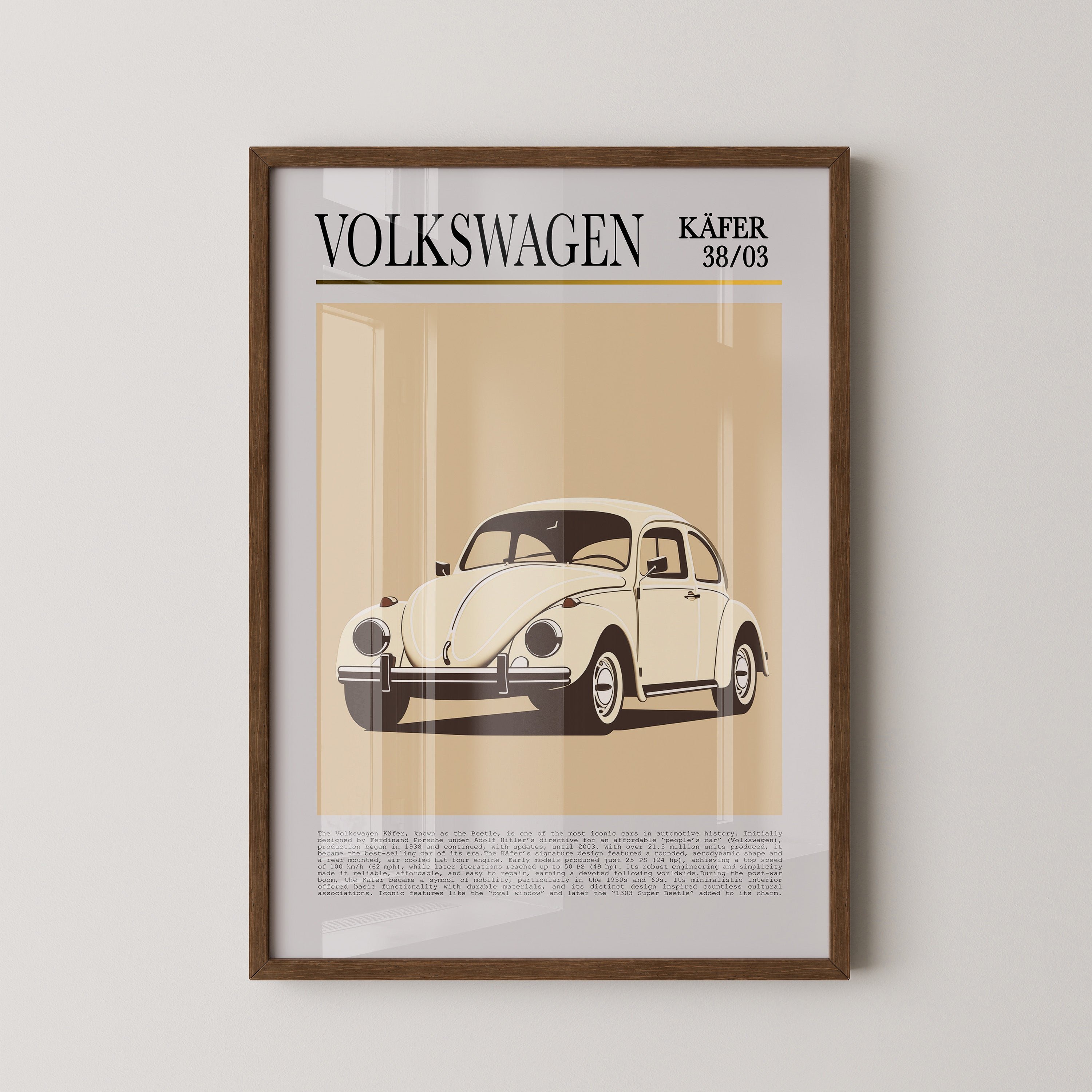 VW Käfer Retrostil Beige