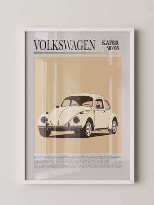 VW Käfer Retrostil Beige