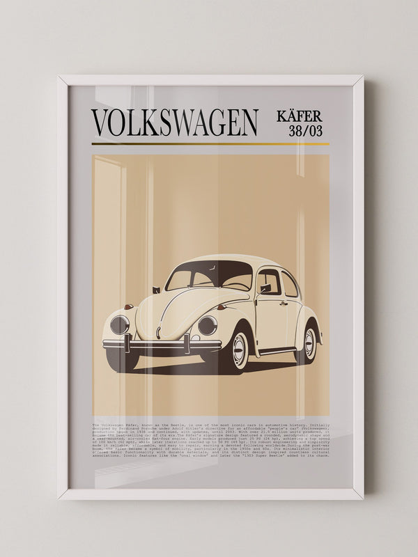 VW Käfer Retrostil Beige