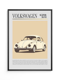 VW Käfer Retrostil Beige