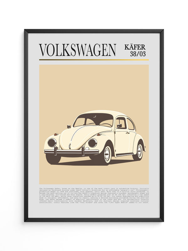 VW Käfer Retrostil Beige