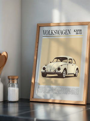 VW Käfer Retrostil Beige