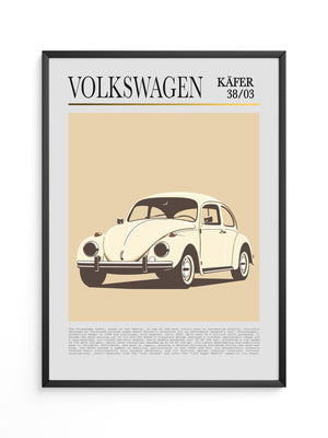 VW Käfer Retrostil Beige