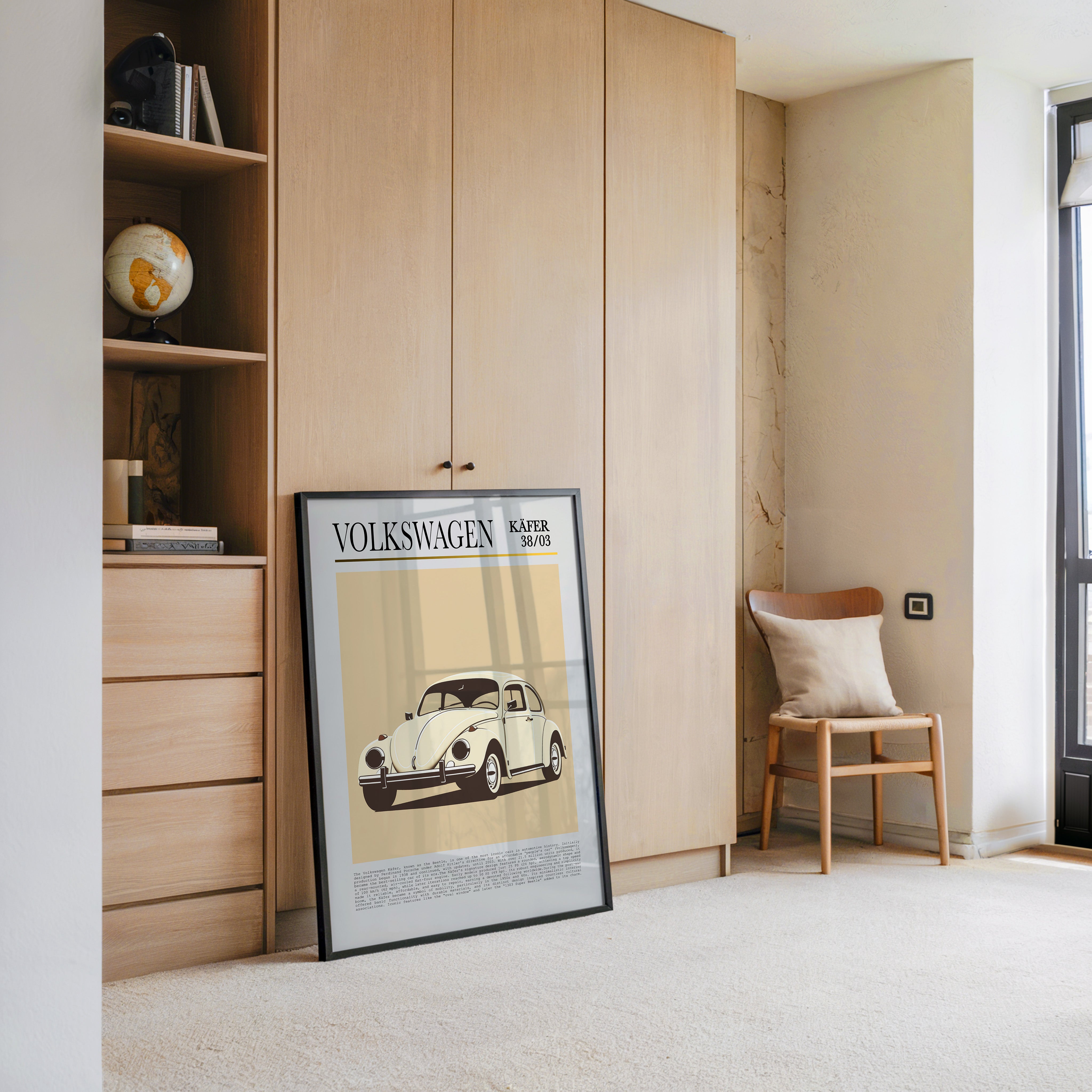 VW Käfer Retrostil Beige